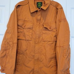 Timberland Mens Orange Cargo Utility Jacket XL